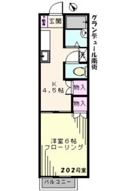 グランデュール南街の間取り画像
