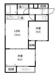メゾンハーモニーの間取り画像