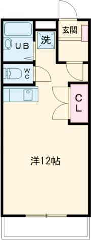 ワンバイワンの間取り画像