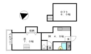 リバープール桟一の間取り画像
