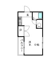 ハイツルネッサ楠の間取り画像