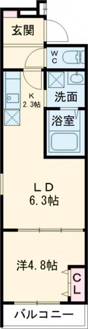 フジパレス百舌鳥駅東の間取り画像