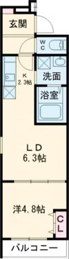 フジパレス百舌鳥駅東の間取り画像