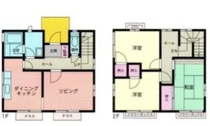 浜田町貸家 A号棟の間取り画像
