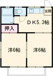 昭和コーポ第6の間取り画像