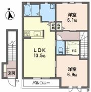 シャーメゾン開北の間取り画像