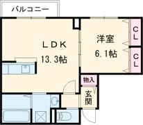 ラシーネ芝辻ルーチェの間取り画像