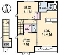ミモザ II棟の間取り画像