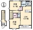 ミモザ II棟の間取り画像