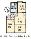 太華ハイツ Cの間取り画像
