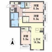 メゾンマスト川もとの間取り画像
