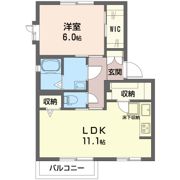 アンタレス 北野 Aの間取り画像
