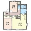リヴェールII Eの間取り画像