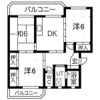 コーポあいはらの間取り画像