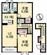 カーサフェリオの間取り画像