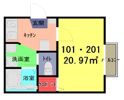 Blanc Cube一ノ割の間取り画像