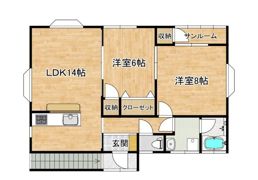 セレスノーブルⅢの間取り画像