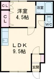 コーポ三愛 Bの間取り画像