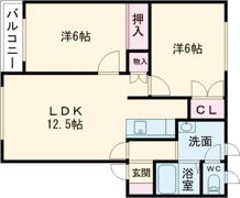 サンハイツMAX八の間取り画像