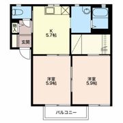 レーベン Bの間取り画像