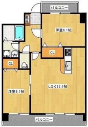 クロノス22上熊本の間取り画像