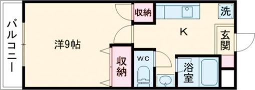 杉ヶ町北ビルの間取り画像