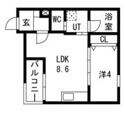 ALEGRIA六地蔵の間取り画像