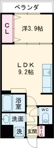 クレア大牟田駅前の間取り画像