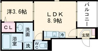 ハーモニーテラス深草池ノ内町の間取り画像