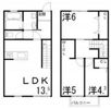 クリスタルハイツ仁豊野の間取り画像