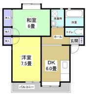 ハイツサンジノの間取り画像