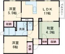 City inn おくのの間取り画像