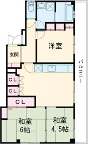 メゾン中原の間取り画像