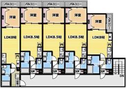 川越こもれびLyckaの間取り画像