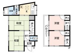 ふじみ野市大井中央戸建の間取り画像