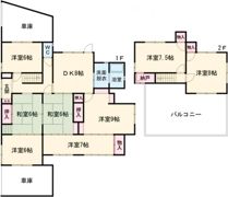 青梅市谷野貸家の間取り画像