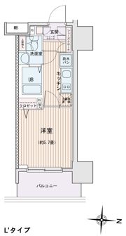エスティメゾン錦糸町Ⅱの間取り画像