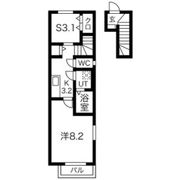 ソワサントゥ ディス長田町 Aの間取り画像