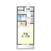 サンプラスⅢの間取り画像