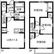 Land court 河原田駅 A棟の間取り画像