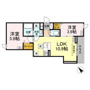 セレスティア堀切Ⅱ Ⅱの間取り画像