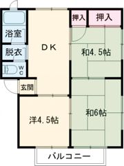 パールハイツ新野辺の間取り画像