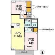 ハイカムール川口 A棟の間取り画像