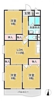 パルティール大宮の間取り画像
