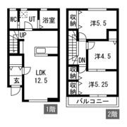 リーブルファイン下箕田の間取り画像