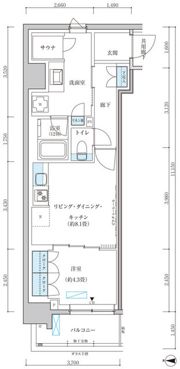 パークアクシス池袋イーストの間取り画像