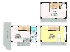 片瀬海岸3丁目戸建の間取り画像