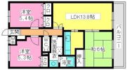 プレステージ和白Ⅲの間取り画像
