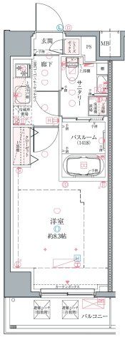 クレヴィスタ中野の間取り画像