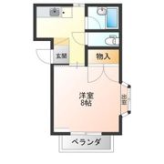 戸祭ハイツの間取り画像